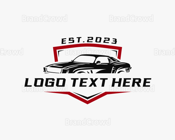 Muscle Car Racing Logo