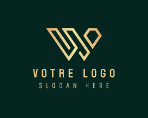 Letter W - Diamond Venture Capital Letter W logo design