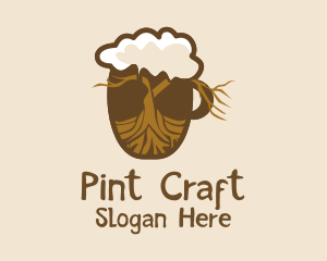 Pint - Root Beer Mug logo design