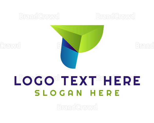 Letter P Tech Generic Logo