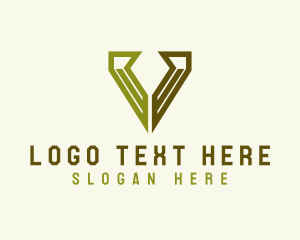 Contractor - Generic Professional Letter V logo design