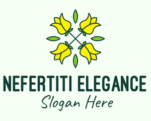 Yellow Flower Bouquet logo design