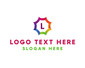 Colorful Sunshine Letter logo design