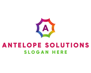 Colorful Sunshine Letter logo design