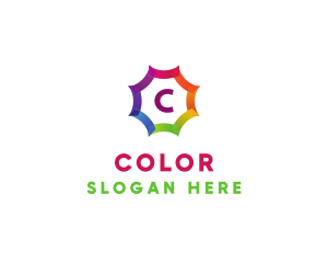 Colorful Sunshine Letter logo design