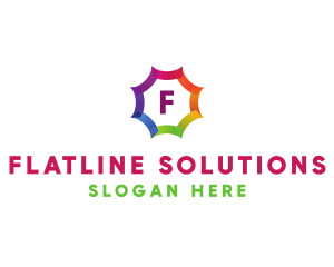 Colorful Sunshine Letter logo design
