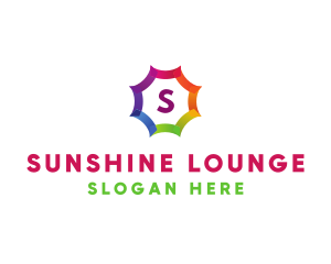 Colorful Sunshine Letter logo design