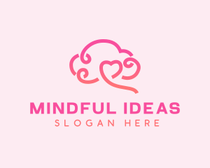 Thought - Heart Mental Health logo design