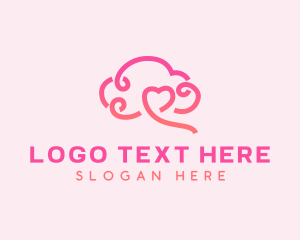 Brain - Heart Mental Health logo design