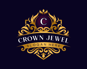 Headdress - Elegant Luxury Crown logo design