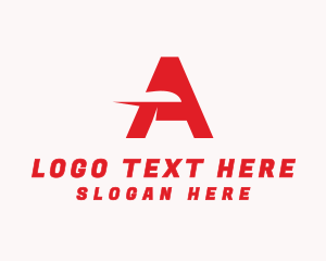 Video Game - Generic Fast Brand Letter A logo design