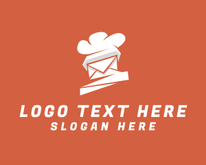Newsletter - Chef Hat Mail logo design