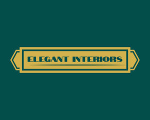 Elegant Art Deco logo design