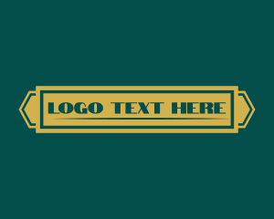 Shop - Elegant Art Deco logo design
