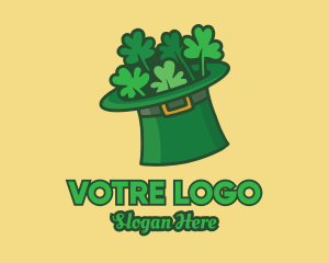 Irish Leprechaun Shamrock Hat  Logo