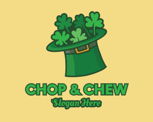 Costume Designer - Irish Leprechaun Shamrock Hat logo design