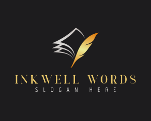 Writing - Feather Writing Quill logo design