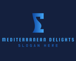 Mediterranean - Architecture Pillar Letter E logo design