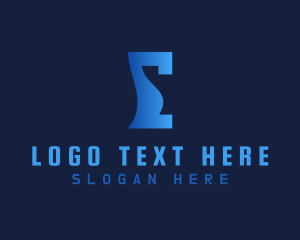 Letter E - Architecture Pillar Letter E logo design