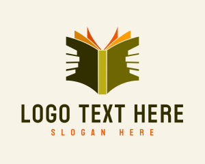 Bookworm - Book Reader Library logo design