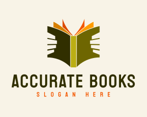 Book Reader Library logo design