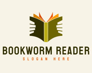 Book Reader Library logo design