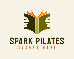 Author - Book Reader Library logo design