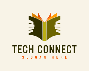 Publisher - Book Reader Library logo design