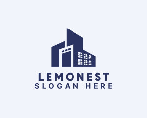 Logistics - Warehouse Building Facility logo design