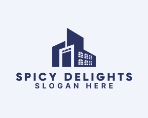 Logistics - Warehouse Building Facility logo design