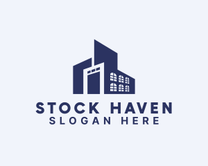 Stockroom - Warehouse Building Facility logo design