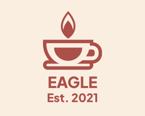 Brown - Brown Cup Candle logo design