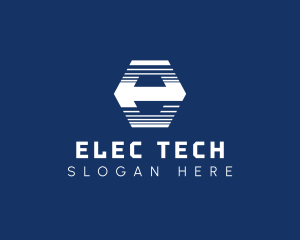 Generic Tech Letter E logo design