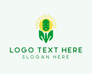 Radio - Eco Friendly Podcast Streaming logo design