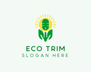 Eco Friendly Podcast Streaming   logo design