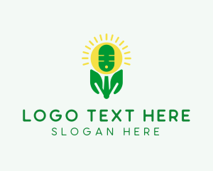 Broadcaster - Eco Friendly Podcast Streaming logo design
