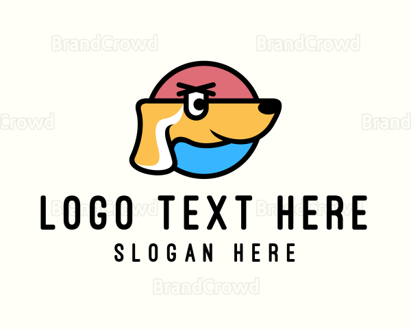 Pet Dog Cartoon Logo