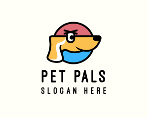 Pet Dog Cartoon logo design