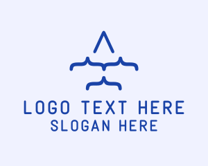 Css - Blue Plane Code logo design