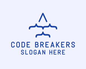 Blue Plane Code logo design