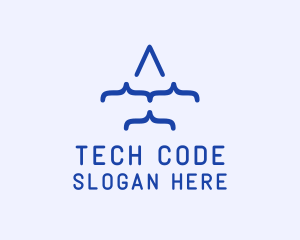 Blue Plane Code logo design