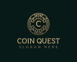 Coin Cryptocurrency Token logo design