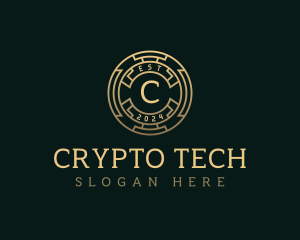 Coin Cryptocurrency Token logo design