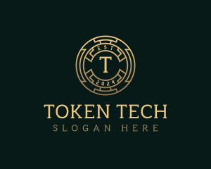 Coin Cryptocurrency Token logo design