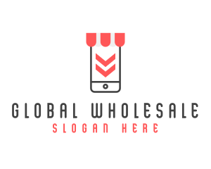 Wholesale - Online Market App logo design