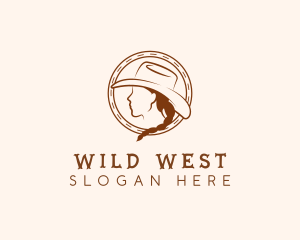 Buckaroo - Cowgirl Hat Buckaroo logo design