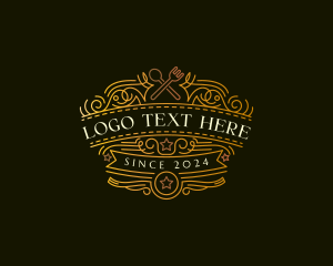 Cafeteria - Kitchen Restaurant Cutlery logo design