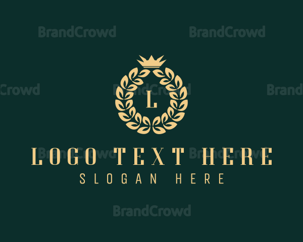 Crown Jewelry Wreath Logo