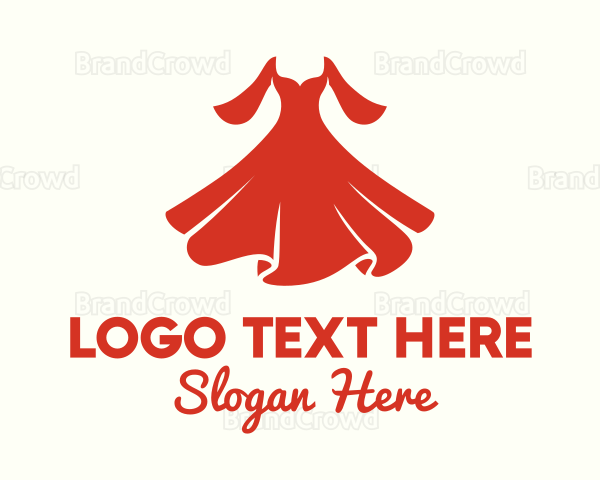 Red Fashion Dress Logo