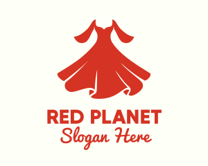 Red Fashion Dress  logo design